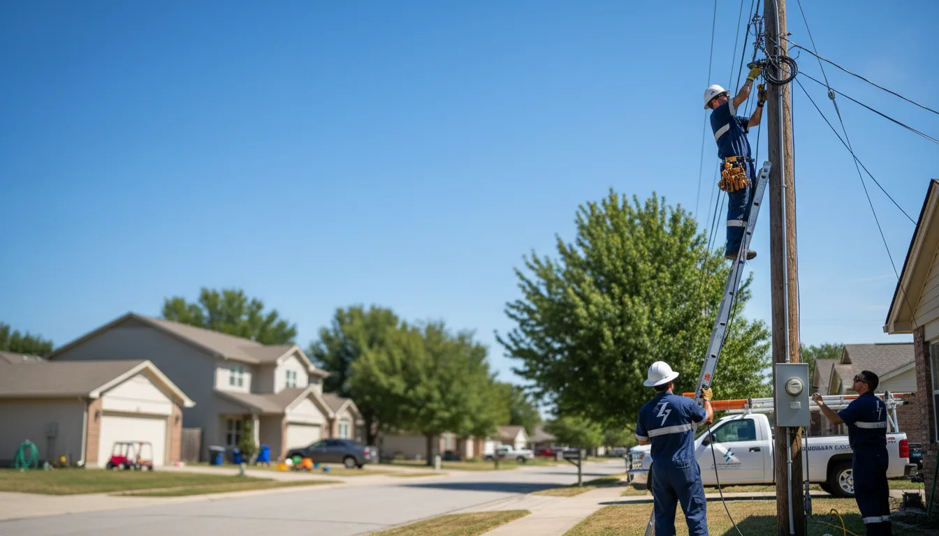 Residential electrician providing installation services in Coldwater, KS